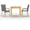 Image de VIDAXL Ensemble Extérieur 3 pcs - Gris