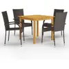 Image de vidaXL Ensemble de jardin 5 pcs - Marron