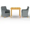 Image de vidaXL Ensemble à manger de jardin 3 pcs - Gris clair