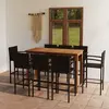Image de vidaXL Ensemble de bar - Bois d'acacia marron
