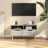 Image de vidaXL Meuble TV - Gris béton