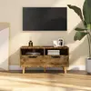 Image de Meuble TV vidaXL - Chêne fumé
