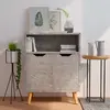 Image de vidaXL Buffet gris béton
