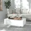 Image de Vidaxl Table basse en bois d'ingénierie - Blanc