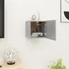Image de vidaXL Meuble TV Gris béton mural