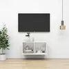 Image de vidaXL Meuble TV mural Blanc