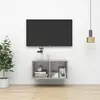 Image de VIDAXL Meuble TV mural - Gris béton