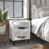 Image de VidaXL Lot de 2 Tables de chevet - Blanc brillant