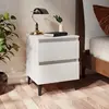 Image de vidaXL Table de Chevet - Blanc