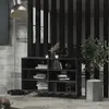 Image de vidaXL Buffet - Gris brillant