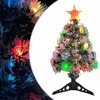 Image de vidaXL Sapin pré-éclairé blanc/bleu 64 cm