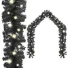Image de Guirlande de Noël LED vidaXL 10 m Noir