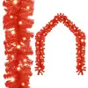 Image de vidaXL Guirlande LED Rouge 10 m