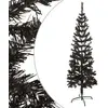 Image de vidaXL Sapin de Noël étroit - Noir - 150 cm