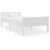 Image de vidaXL cadre de lit - Blanc 90x200 cm