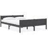 Image de vidaXL Cadre de lit 160x200 cm - Gris