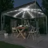 Image de vidaXL Tonnelle avec guirlande LED 300x300 cm - Anthracite