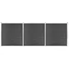Image de VidaXL Panneau de clôture - Noir - 526x186 cm
