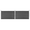 Image de vidaXL Panneau de clôture 353x105 cm - Noir