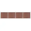 Image de vidaXL Panneau de clôture WPC 699x146 cm - Marron