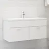 Image de vidaXL Armoire évier intégré Blanc