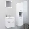 Image de vidaXL Ensemble Blanc Aggloméré