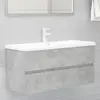 Image de vidaXL Armoire évier lavabo intégré - Gris béton