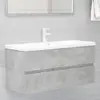 Image de VidaXL Armoire évier avec lavabo gris béton 100x38.5x45 cm