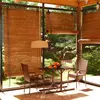 Image de VidaXL Ensemble à manger de jardin 3 pcs - Résine tressée marron