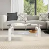 Image de VidaXL Table Basse Blanc/Transparent