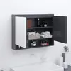 Image de VidaXL Armoire Salle de Bain MDF Gris