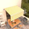 Image de vidaXL Auvent Automatique 3,5x2,5 m Jaune/Blanc