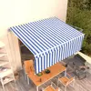 Image de vidaXL Auvent automatique rétractable avec store 4,5x3 m Bleu et blanc