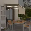 Image de vidaXL Auvent manuel avec store 3069382 - Crème