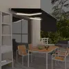 Image de vidaXL Auvent rétractable manuel - Dimensions 3,5x2,5 m - Anthracite