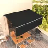 Image de VIDAXL Auvent manuel rétractable avec store - 4x3 m - Anthracite