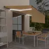 Image de VidaXL Auvent Automatique Store 5x3 m - Jaune/Blanc