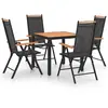 Image de vidaXL Ensemble à manger de jardin 5 pcs aluminium