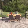 Image de vidaXL Ensemble de jardin 7 pièces - Noir