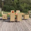 Image de vidaXL Ensemble à manger de jardin 7 pcs - Beige