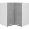 Image de VIDAXL Armoire d'angle suspendue - Gris béton