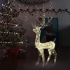 Image de vidaXL Renne de Noël Illuminé - Acrylique - 140 LED