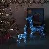 Image de vidaXL Famille de Rennes 160 LED Bleu