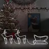 Image de vidaXL Décoration Noël Renne traîneau LED