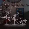 Image de vidaXL Renne/Traîneaux Noël Blanc 260 cm