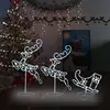 Image de vidaXL Décorations de Noël volant - Renne/traîneau