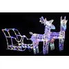 Image de vidaXL Décoration Rennes et Traîneau 160 LED
