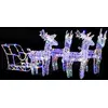 Image de vidaXL Décoration Rennes & Traîneau - 280x28x55 cm