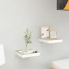 Image de vidaXL Étagères Murales Chêne et Blanc