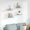 Image de vidaXL Étagères Murales Flottantes 4 pcs - Gris Béton